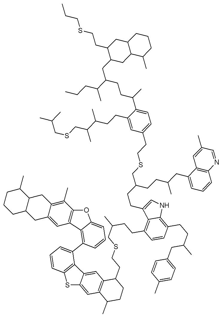 A type of archipelago asphaltene