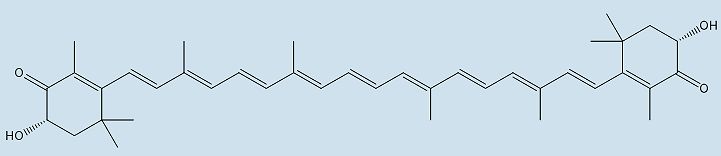 Structure of astaxanthin