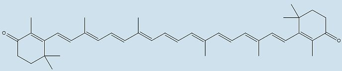 Structure of canthaxanthin