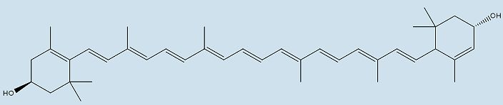 Structure of lutein