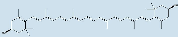 Structure of zeaxanthin