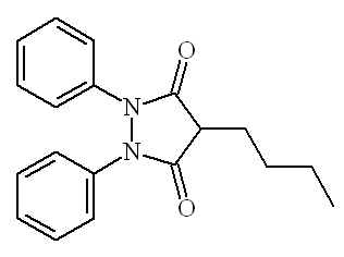 phenylbutazone - click for 3D structure