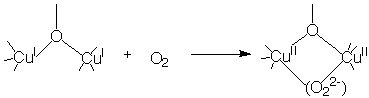 CuI dimer with dioxygen