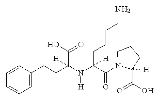 Lisinopril structure