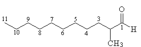 2-substituted aldehyde with n=11