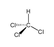 Chloroform structure - click for 3D VRML structure