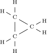 Cyclopropane - click for 3D VRML structure