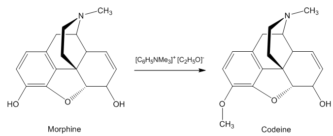 Image result for from morphine to morphine chemical reaction