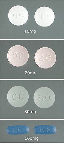 oxycontin-tablets - from: https://upload.wikimedia.org/wikipedia/en/e/e8/Oxycontin_list.jpg
