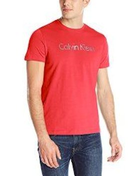 A T-shirt coloured Congo Red
