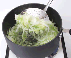 Cooked cabbage