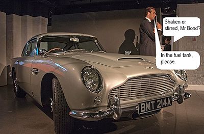 Might bioethanol be used to power James Bond's in the future?