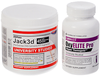 The supplements Jack3d and OxyELITE Pro