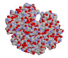 Spacefill of Hg - click for 3D structure