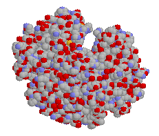 Spacefill of Hg