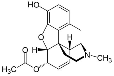 Structure of 6-Monoacetylmorphine
