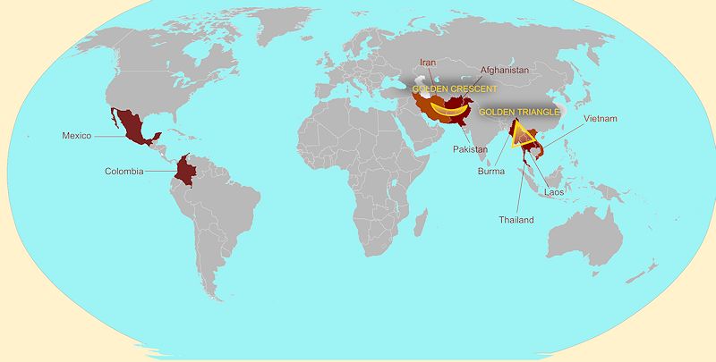 Primary worldwide producers of heroin 2021