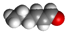 trans-2-hexenal spacefill - click for VRML file