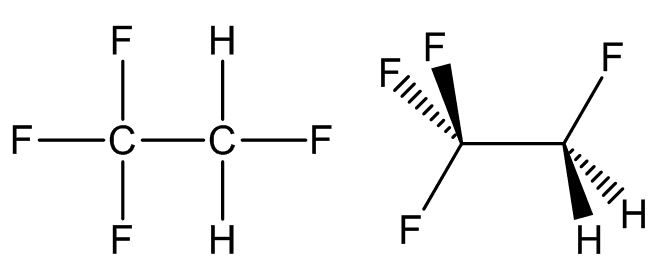 Structure of HFC134a