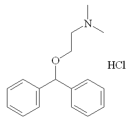 Benadryl - click for 3D VRML structure