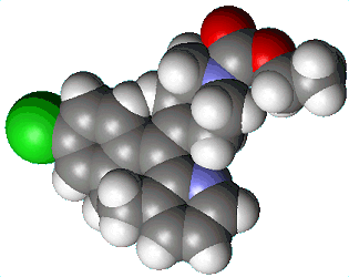 Loratidine - spacefill - click for 3D structure