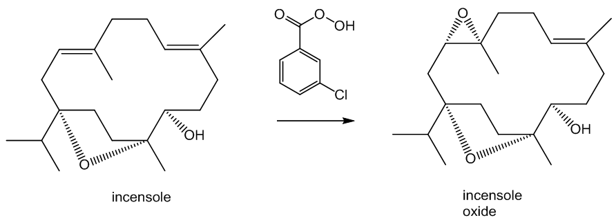 More reactions of incensole