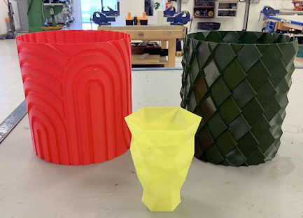 Containers made from PLA by 3D printing