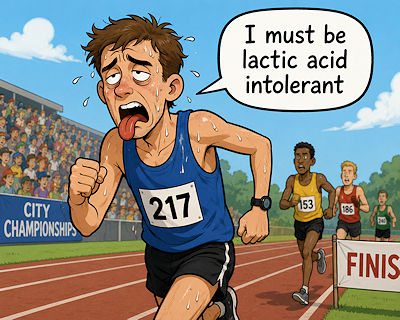 Cartoon joke about lactic acid