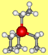Lead tetraethyl - click for 3d structre