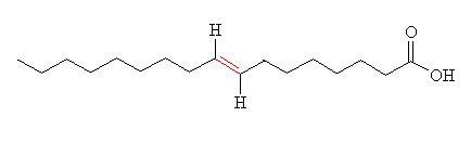 elaidic acid - click for 3D structure