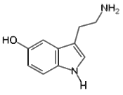 serotonin - click for 3D structure