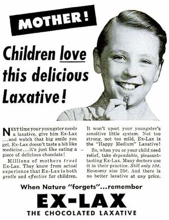 A early advert for Ex-Lax