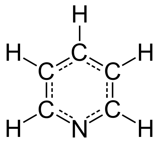 Structure of pyridine