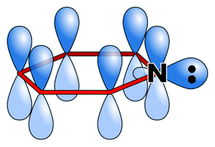 Lone pair on pyridine