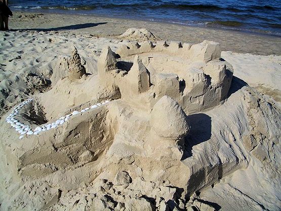 A sandcastle