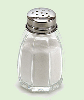 A salt shaker