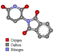 Thalidomide - click for 3D Molfile