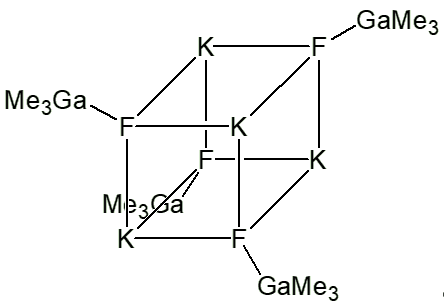 Structure of Ga(CH3)3.KF