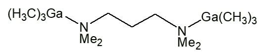 Structure of Me3Ga.Me2N(CH2)3NMe2.GaMe3