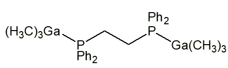 Structure of Me3Ga.PPh2CH2CH2Ph2P.GaMe3