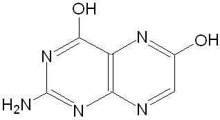 xanthopterin - click for 3D VRML structure