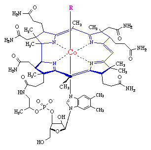 Vitamin B12 formula diagram