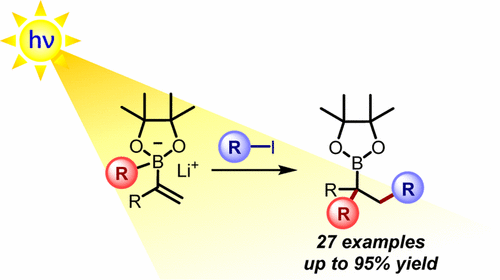 Merging Photoredox with 1,2-Metallate Rearrangements: The Photochemical Alkylation of Vinyl Boronate Complexes