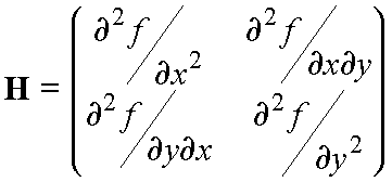 Calculating the Hessian matrix