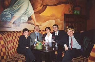 In The Rat&Parrot pub after the Christmas lunch,2001