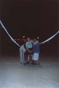Petrified Neil gets prepared for the Bulgarian BUNGY catapult!