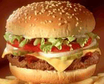 A real hamburger