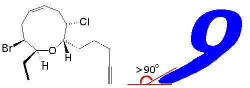 obtusenyne or an obtuse-9, geddit? - click for 3D structure