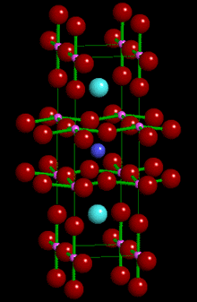 YBa2Cu3O7 ("1-2-3") - Click to open VRML structure