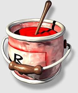 Certain paints show thixotropic properties. This image was copied from 3d-io.com/portfolio/tp_08.htm without permission